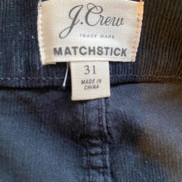 J Crew Matchstick Cord Skinny Pants Womens size 31 Navy - Picture 3 of 5